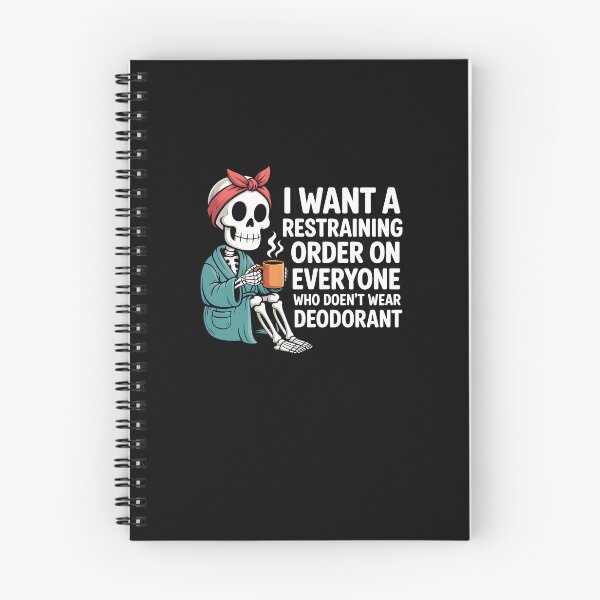 Item preview, Skeleton Coffee Quote - I Want a Restraining Order on Everyone who Doesn't wear designed and sold by MissRasheedHam.