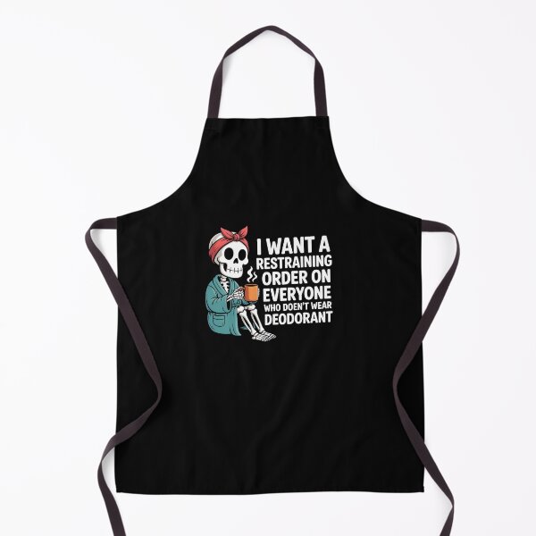 Item preview, Skeleton Coffee Quote - I Want a Restraining Order on Everyone who Doesn't wear designed and sold by MissRasheedHam.