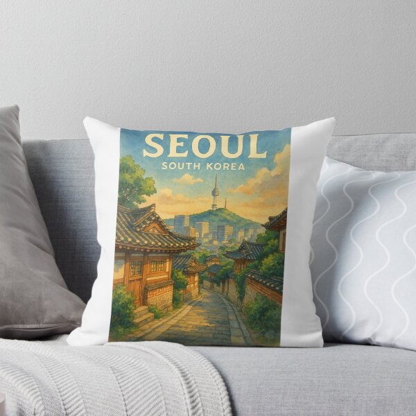 Item preview,  Bukchon Hanok Village and Namsan Tower, Seoul designed and sold by Aryabek.