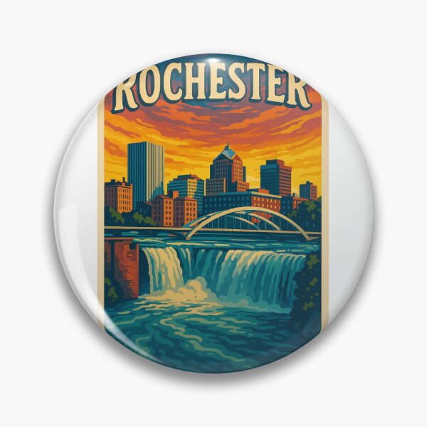 Item preview,  High Falls and Skyline of Rochester, New York designed and sold by Aryabek.