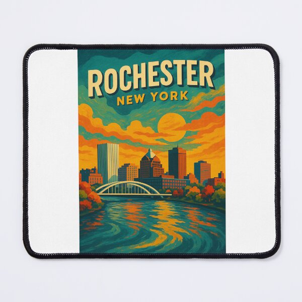 Item preview,  Rochester New York Skyline at Sunset designed and sold by Aryabek.