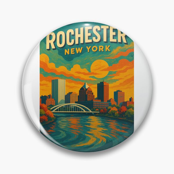Item preview,  Rochester New York Skyline at Sunset designed and sold by Aryabek.