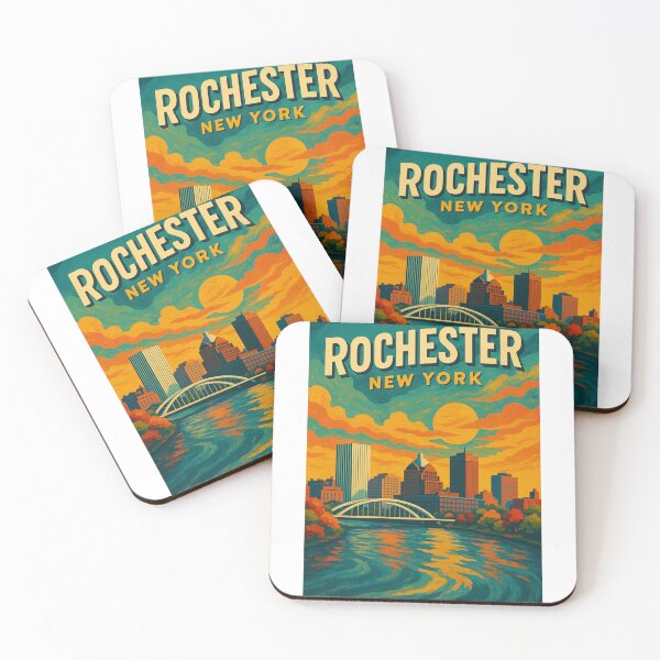 Item preview,  Rochester New York Skyline at Sunset designed and sold by Aryabek.