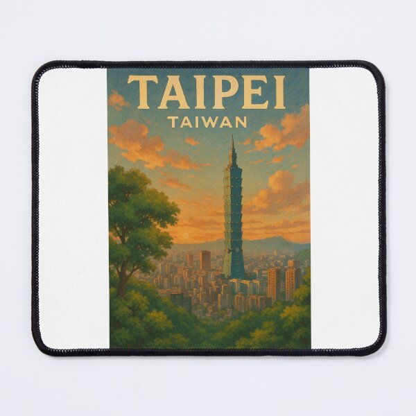 Item preview,  Sunset over Taipei 101 and the City of Taipei, Taiwan designed and sold by Aryabek.