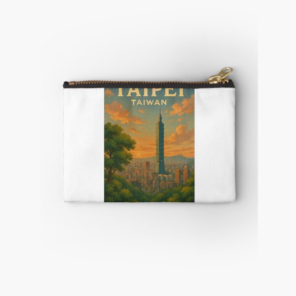 Item preview,  Sunset over Taipei 101 and the City of Taipei, Taiwan designed and sold by Aryabek.