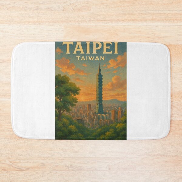 Item preview,  Sunset over Taipei 101 and the City of Taipei, Taiwan designed and sold by Aryabek.