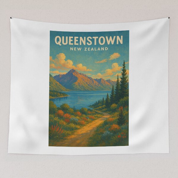 Item preview, Queenstown and Lake Wakatipu, New Zealand designed and sold by Aryabek.