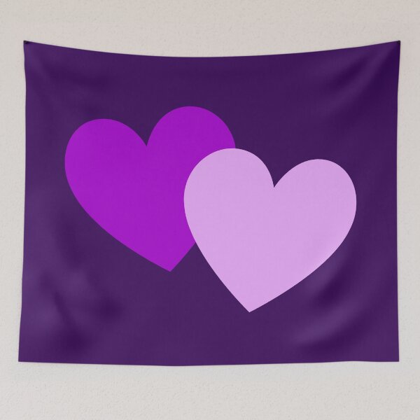 Item preview, Two Purple Hearts designed and sold by Jeallan Designs.