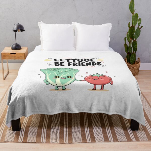Item preview, Lettuce Be Friends – Cute Veggie Friendship Design designed and sold by Rank Sol.