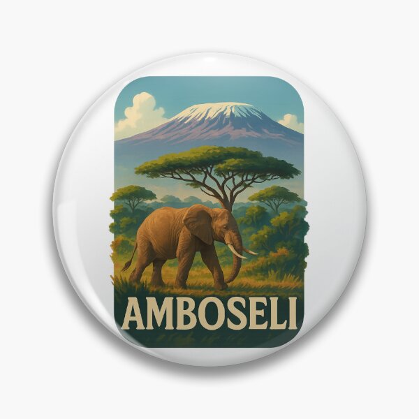Item preview,  Elephant and Kilimanjaro View, Amboseli National Park designed and sold by Aryabek.
