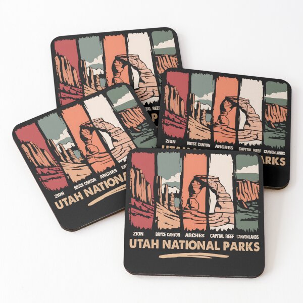 Item preview, Vintage 5 Big Utah Mighty Five National Park Souvenir Moab designed and sold by Vlashilo.