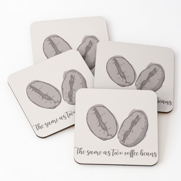 Item preview, Twin Coffee Beans Illustration designed and sold by Kyrolajn.