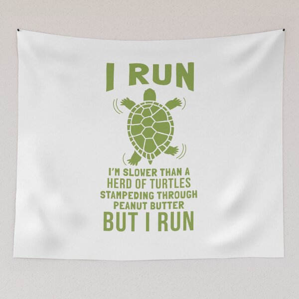 Item preview, Turtles Stampeding Peanut Butter Run Graphic designed and sold by SassyYetClassy.