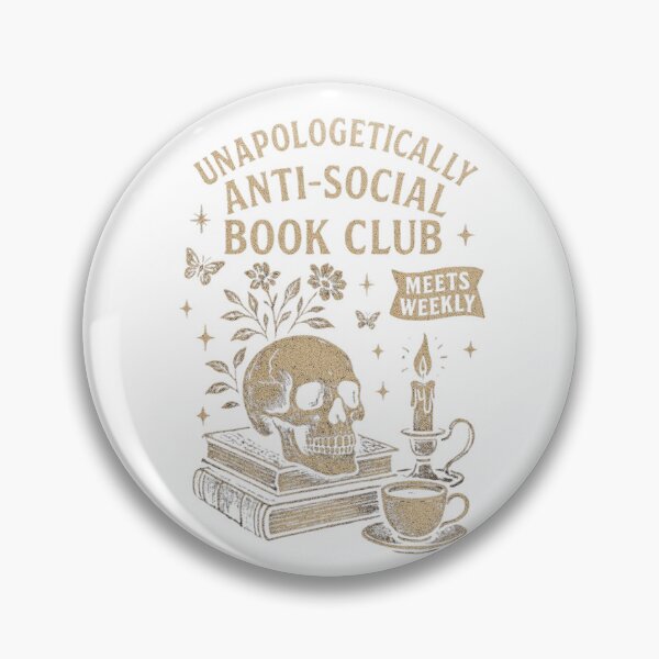 Item preview, Creepy Cozy Reads – Anti-Social Club –Spooky HALLOWEEN Classic T-Shirt designed and sold by inkfluenceart.