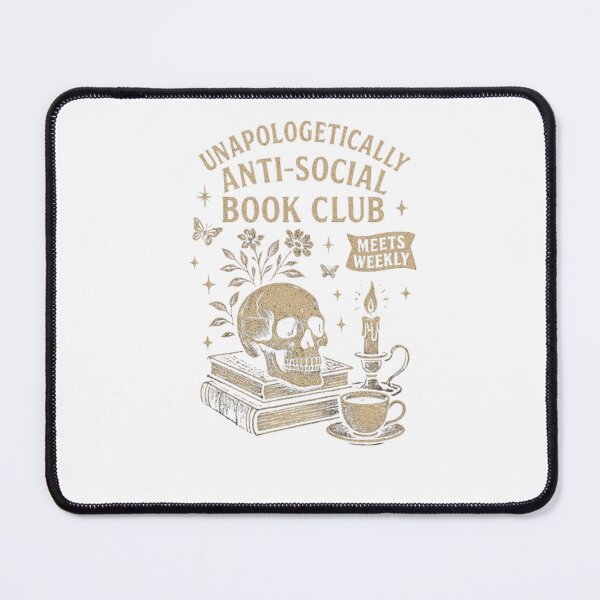 Item preview, Creepy Cozy Reads – Anti-Social Club –Spooky HALLOWEEN Classic T-Shirt designed and sold by inkfluenceart.