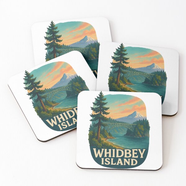 Item preview,  Bridge and Mountain View, Whidbey Island Sunset designed and sold by Aryabek.