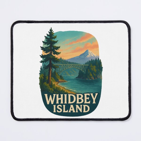 Item preview, Bridge and Mountain View, Whidbey Island Sunset designed and sold by Aryabek.
