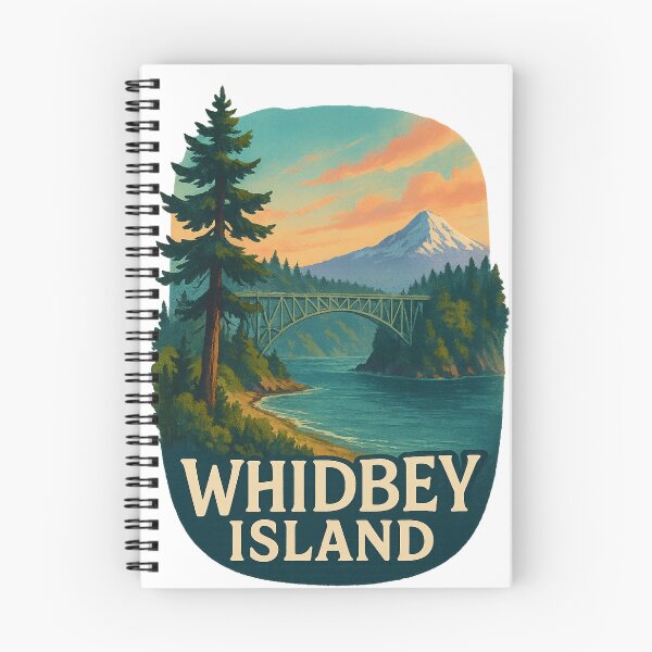 Item preview,  Bridge and Mountain View, Whidbey Island Sunset designed and sold by Aryabek.