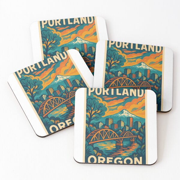 Item preview,  Portland Bridges and Mount Hood Sunset designed and sold by Aryabek.