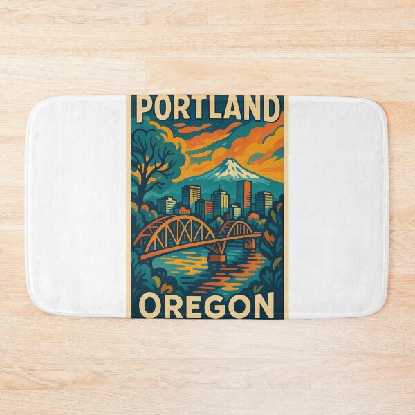Item preview,  Portland Bridges and Mount Hood Sunset designed and sold by Aryabek.