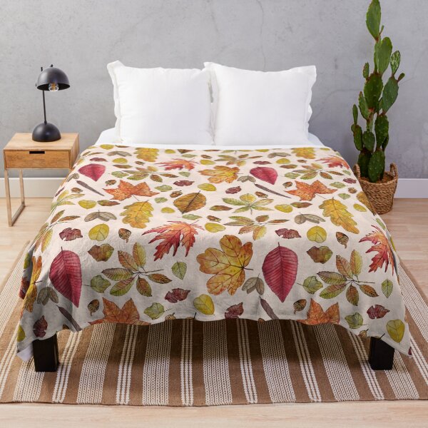 Item preview, Hand-painted Autumn Leaves Pattern designed and sold by Carlo-Atzei.