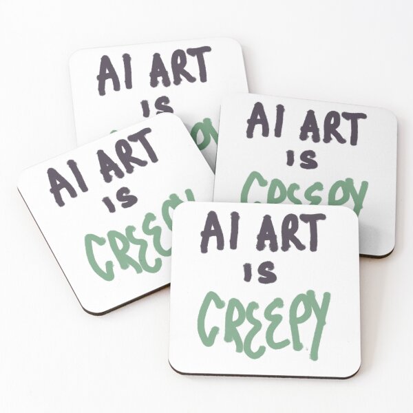 Item preview, AI art is creepy graffiti tag designed and sold by JashJhaveri.