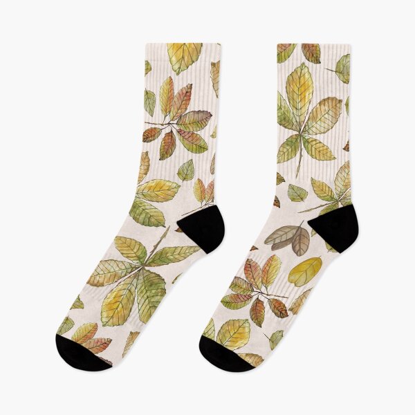 Item preview, Hand-painted Autumn Chestnut Leaves designed and sold by Carlo-Atzei.