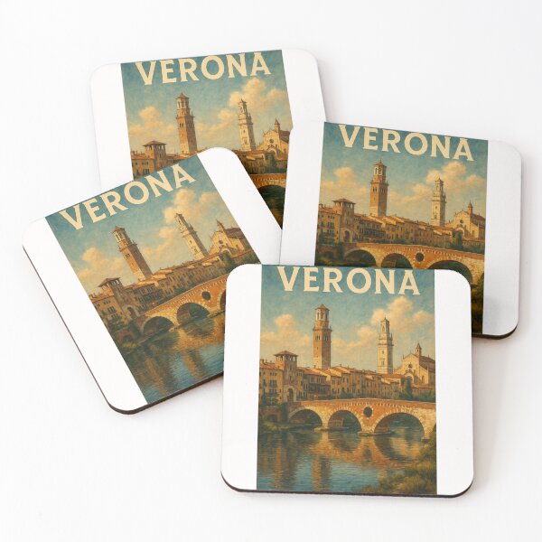 Item preview, Verona’s Historic Skyline and Ponte Pietra designed and sold by Places On Earth.