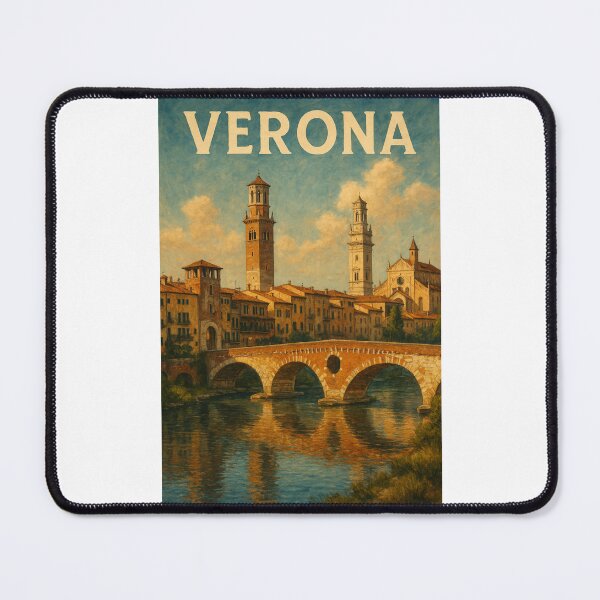 Item preview, Verona’s Historic Skyline and Ponte Pietra designed and sold by Places On Earth.
