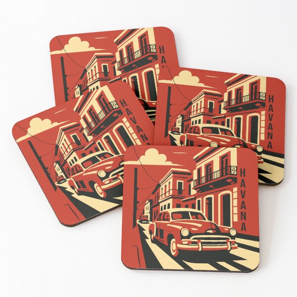 Item preview, Havana Retro Travel Poster designed and sold by rogue-design.