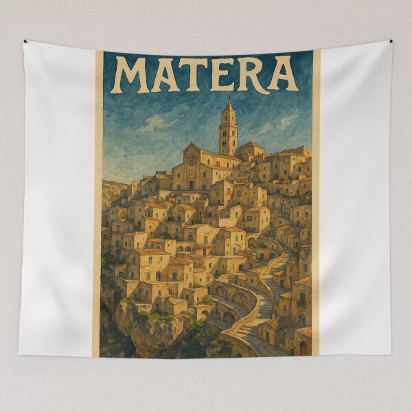 Item preview,  Matera Cathedral Above the Sassi di Matera designed and sold by Places On Earth.