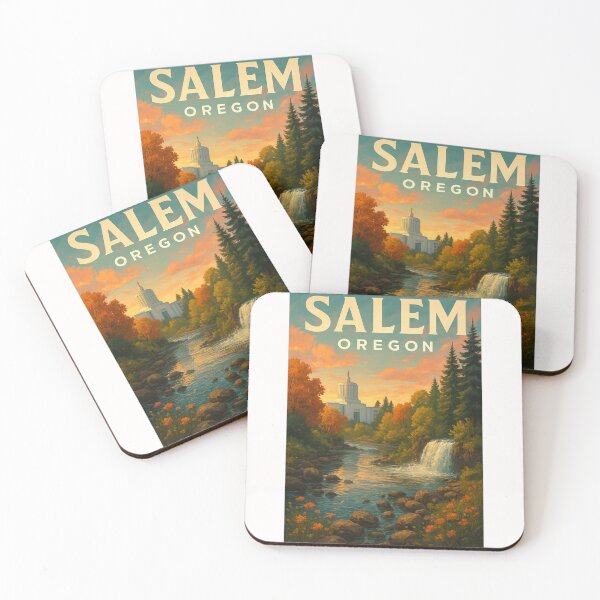 Item preview,  Capitol and Waterfall in Autumn, Salem Oregon designed and sold by Places On Earth.