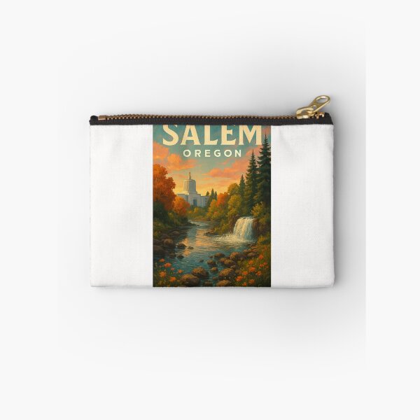 Item preview,  Capitol and Waterfall in Autumn, Salem Oregon designed and sold by Places On Earth.