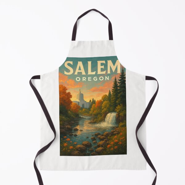 Item preview, Capitol and Waterfall in Autumn, Salem Oregon designed and sold by Places On Earth.