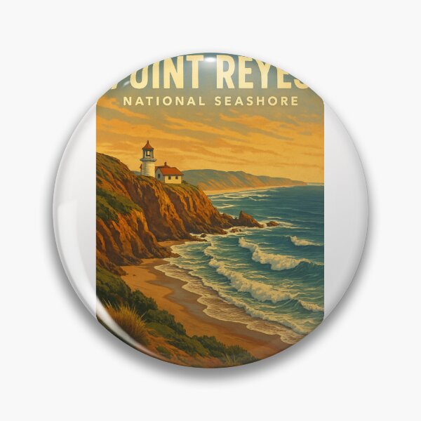 Item preview, Coastal Cliffs and Lighthouse, Point Reyes designed and sold by Places On Earth.