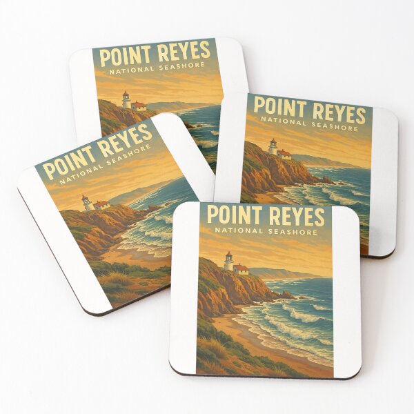 Item preview, Coastal Cliffs and Lighthouse, Point Reyes designed and sold by Places On Earth.