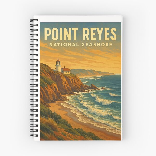 Item preview, Coastal Cliffs and Lighthouse, Point Reyes designed and sold by Places On Earth.
