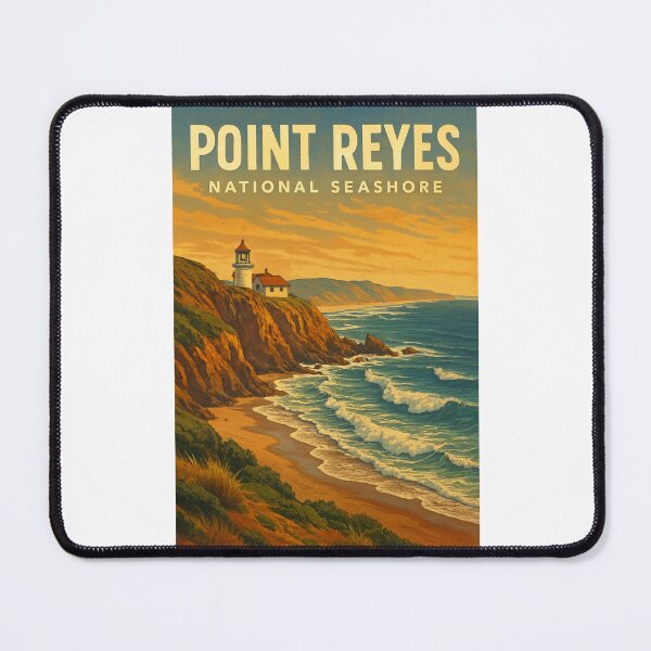 Item preview, Coastal Cliffs and Lighthouse, Point Reyes designed and sold by Places On Earth.