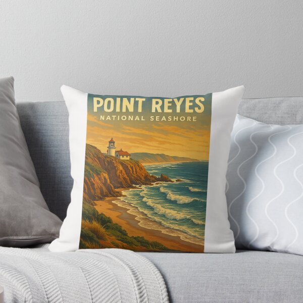 Item preview, Coastal Cliffs and Lighthouse, Point Reyes designed and sold by Places On Earth.