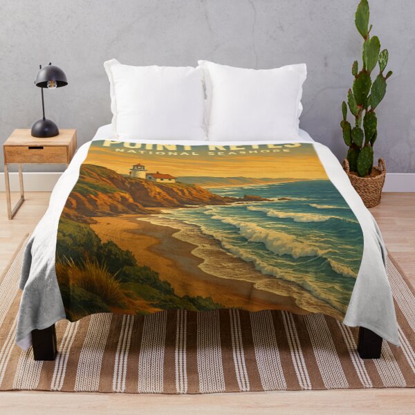 Item preview, Coastal Cliffs and Lighthouse, Point Reyes designed and sold by Places On Earth.