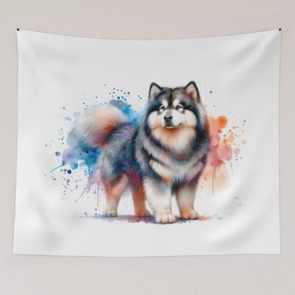 Item preview, Alaskan Malamuten dog in watercolor designed and sold by paulrommer.