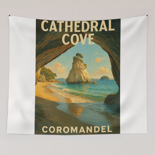 Item preview,  Cathedral Cove, Hahei, Coromandel Peninsula designed and sold by Places On Earth.