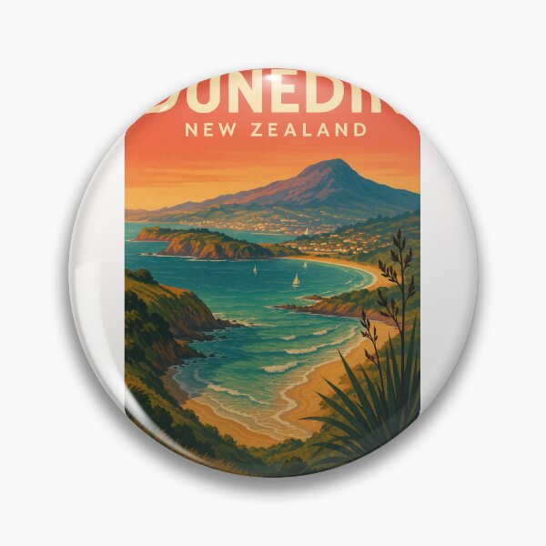 Item preview,  Coastal Sunset Over Dunedin, Otago Peninsula designed and sold by Places On Earth.