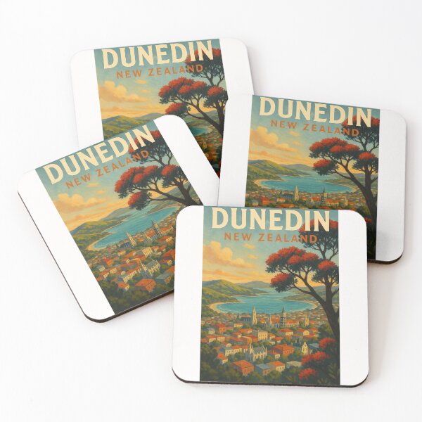 Item preview,  Cityscape of Dunedin and Otago Harbour designed and sold by Places On Earth.