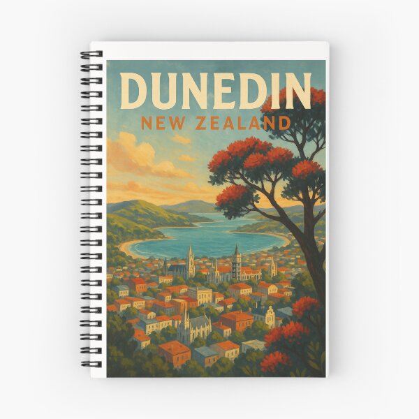 Item preview,  Cityscape of Dunedin and Otago Harbour designed and sold by Places On Earth.
