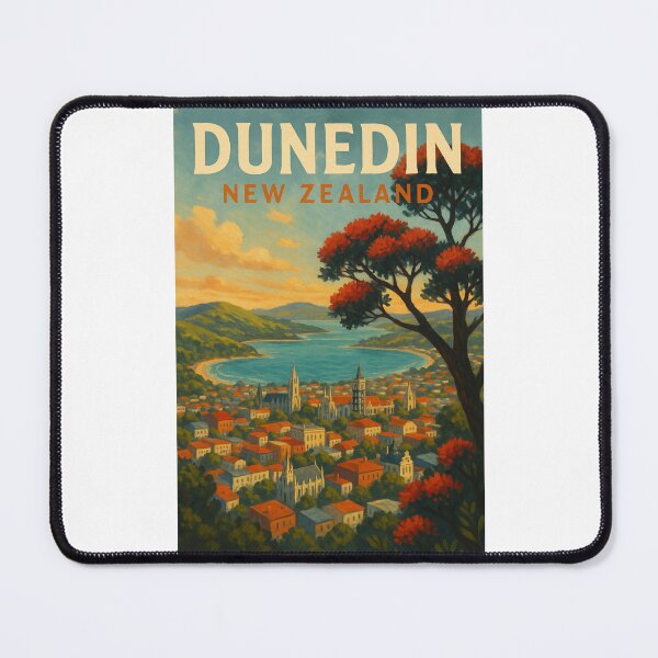 Item preview,  Cityscape of Dunedin and Otago Harbour designed and sold by Places On Earth.