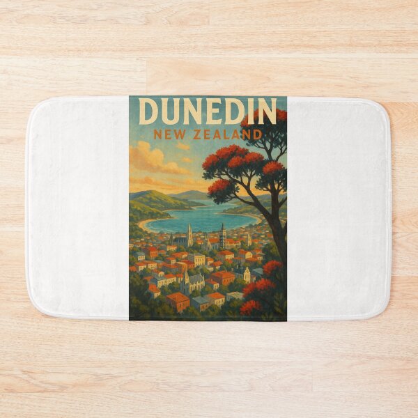 Item preview,  Cityscape of Dunedin and Otago Harbour designed and sold by Places On Earth.