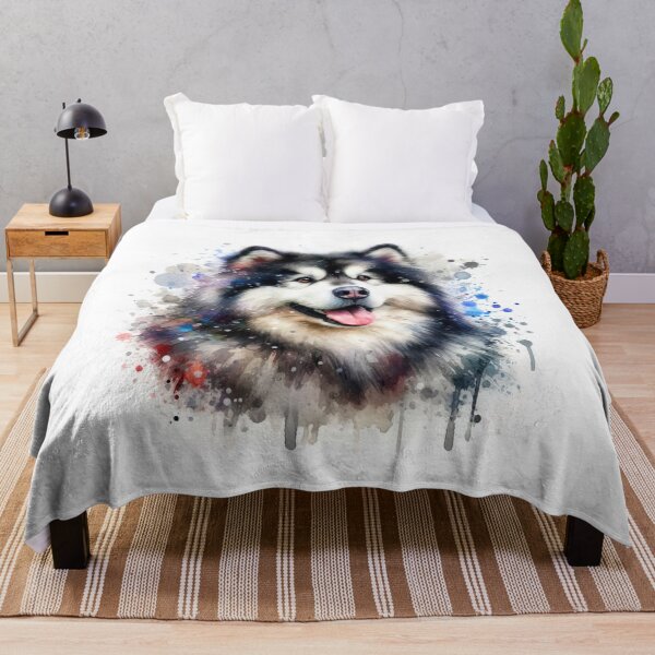 Item preview, Alaskan Malamuten dog in watercolor designed and sold by paulrommer.