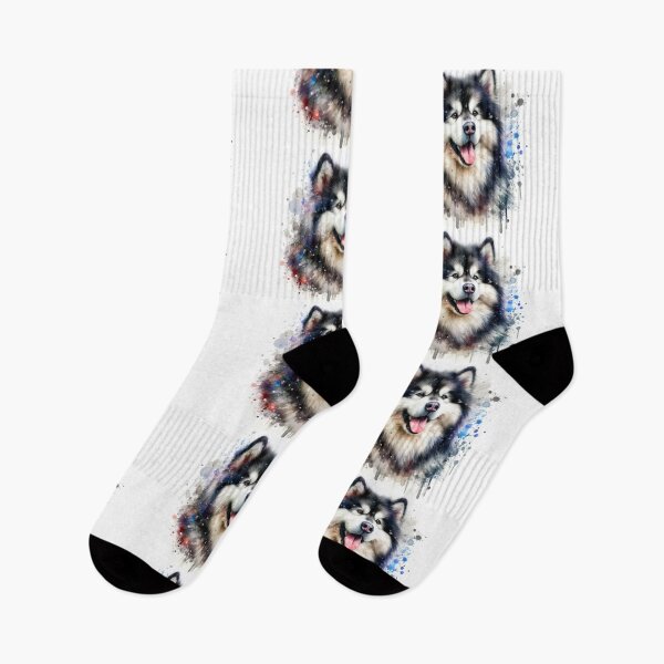 Item preview, Alaskan Malamuten dog in watercolor designed and sold by paulrommer.