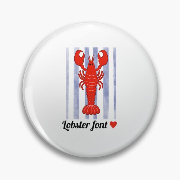 Item preview, Lobster Font Heart designed and sold by GaryMcinturff.